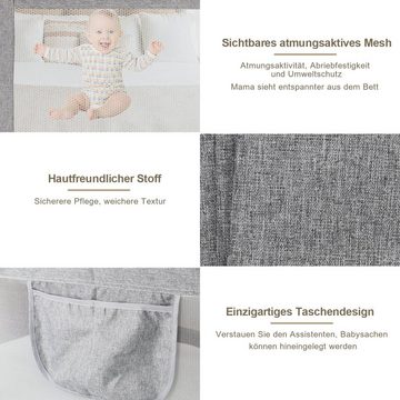 Bettizia Bettschutzgitter Bettgitter 150 cm 180 cm 200 cm Schutz geeignet für Kinderbetten (Elternbetten und alle Matratzen Massivholz), aus Metall