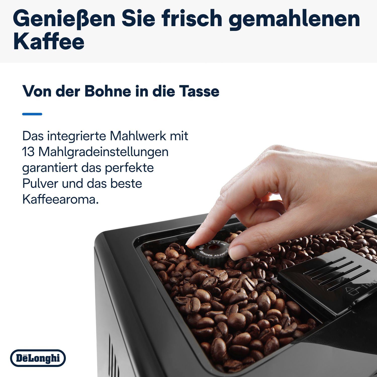 De'Longhi Kaffeevollautomat Eletta Evo ECAM46.860.B - Espresso, (Long) Coffee, Cappuccino, Latte, Integrierte Mahltechnologie für Kaffeebohnen, Extra leises Mahlwerk