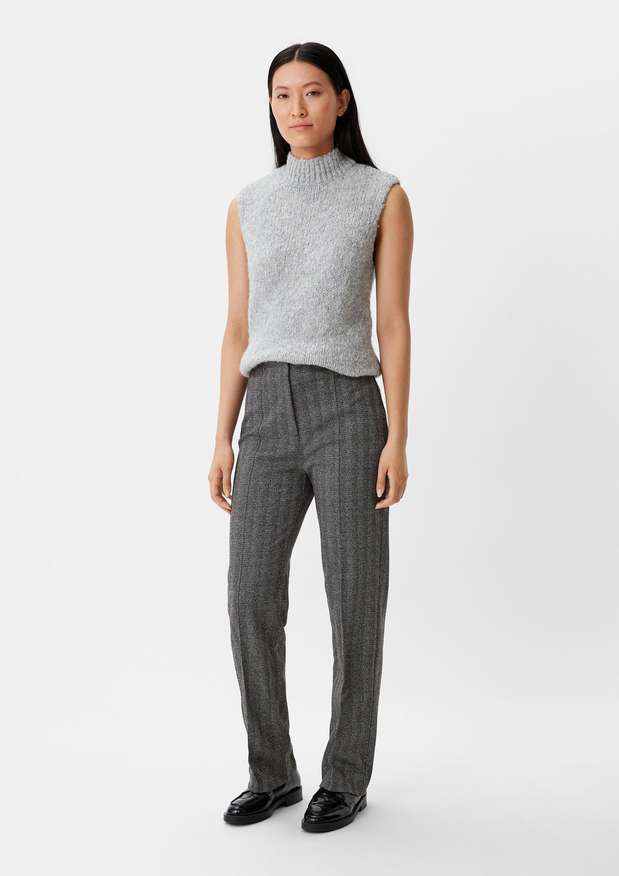 comma Chinos Hose Regular: Stoffhose aus Viskosestretch