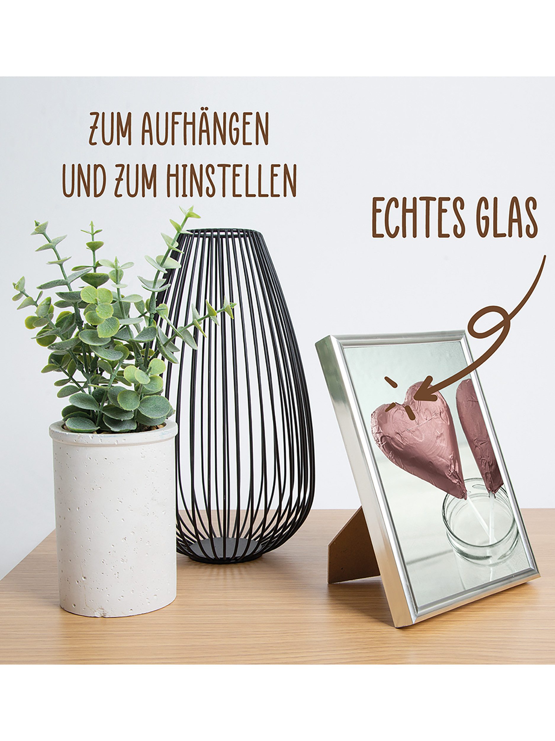 Wackadoo Living Bilderrahmen-Set Bilder Collage Set mit Glas für Einzelbild günstig online kaufen