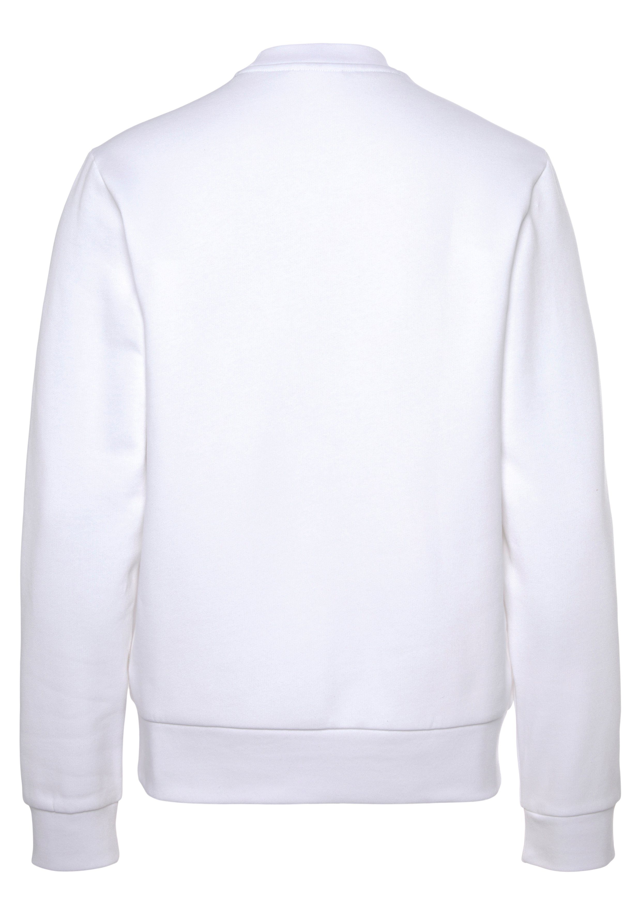 (1-tlg) klassischem Sweatshirt mit Rundhalsausschnitt Lacoste white