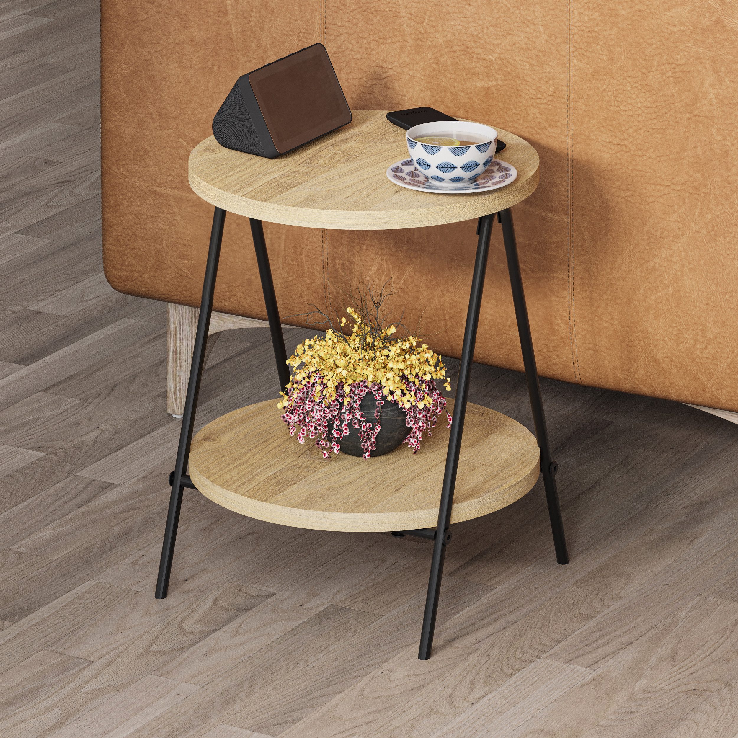 Decortie Beistelltisch Essel, Modern Beistelltisch, 35 x 35 x 42 cm