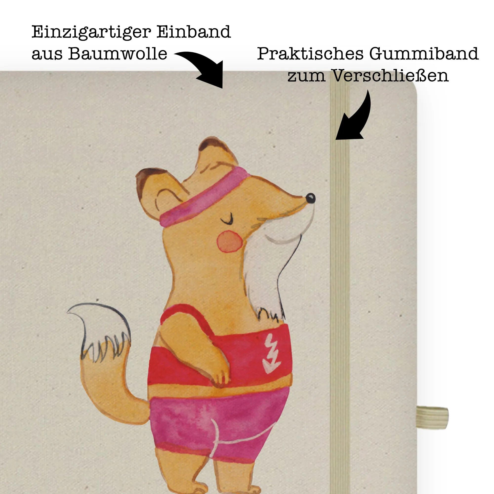 Thumbnail - Mr. & Mrs. Panda Notizbuch Sportlehrerin Herz - Transparent - Geschenk, DIN A4 Skizzenbuch, Ausb Mr. & Mrs. Panda, Kreat...