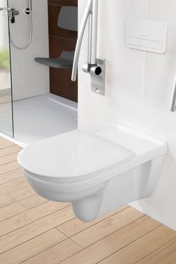 Villeroy & Boch WC-Sitz O.Novo vita, ViCare mit Absenkautomatik und QuickRelease - Weiß Alpin mit AntiBac