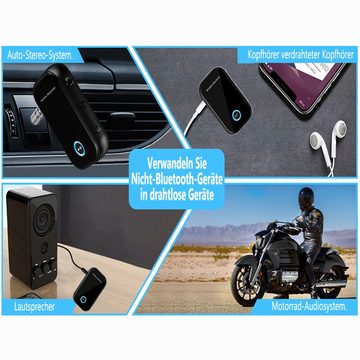 GelldG Bluetooth Adapter Auto, Aux Bluetooth 5.0 Adapter Bluetooth-Adapter