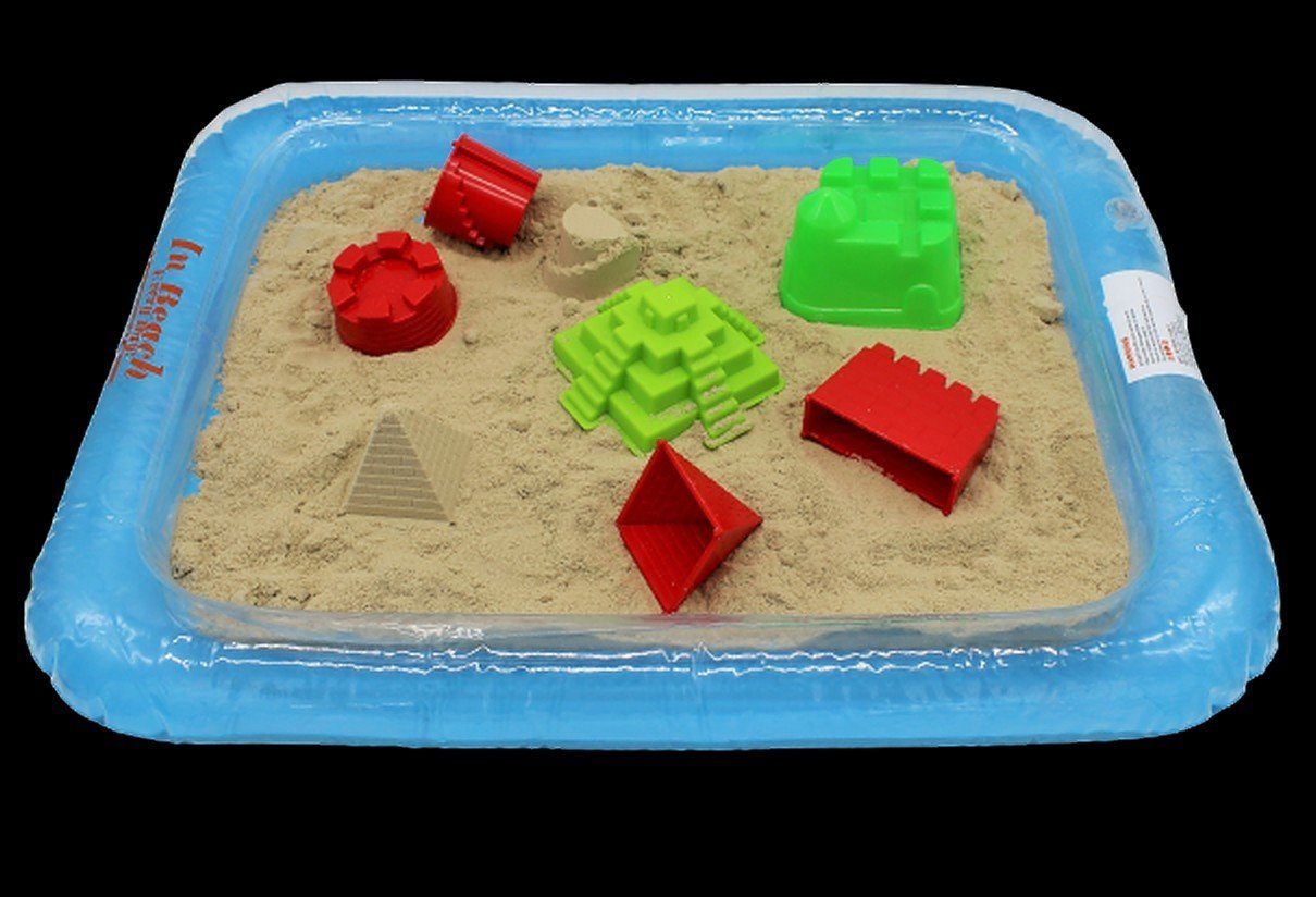 Luna24 simply great ideas... Sandform-Set 2000 Gramm Motion Sand inkl. Ritterburgset, Bewegungssand, Fliesssand., (8-tlg)