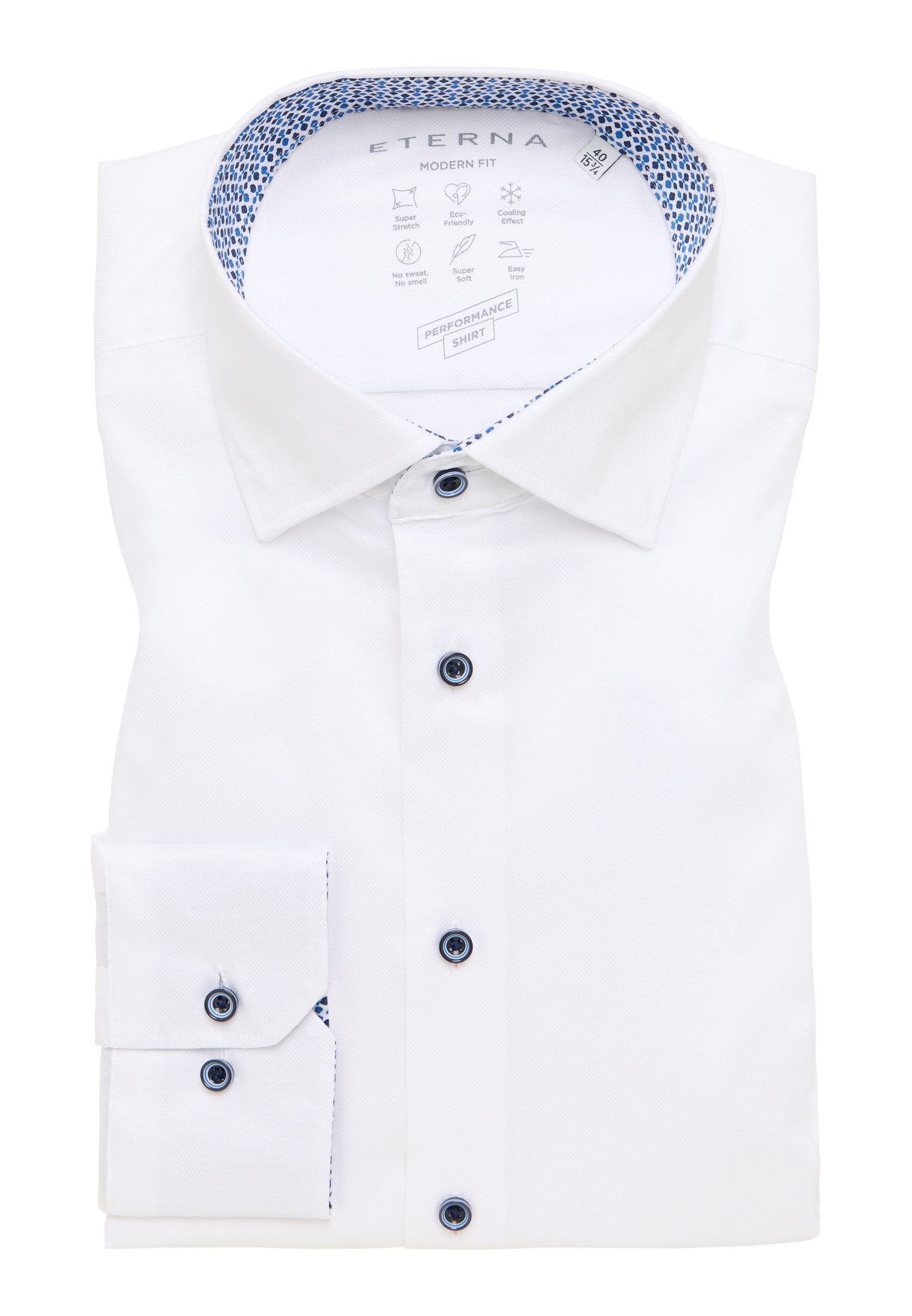 Eterna Langarmhemd "MODERN FIT", NON IRON (bügelfrei) günstig online kaufen