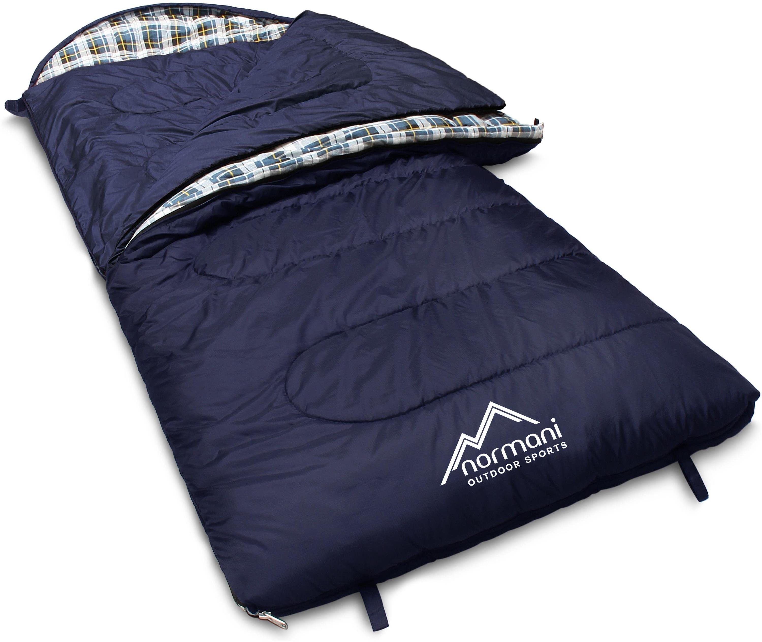 normani Deckenschlafsack Outdoor-Schlafsack Extrem 4-In-1 Antarctica, bis -40°C 500 + 250 g/m² Füllung von normani