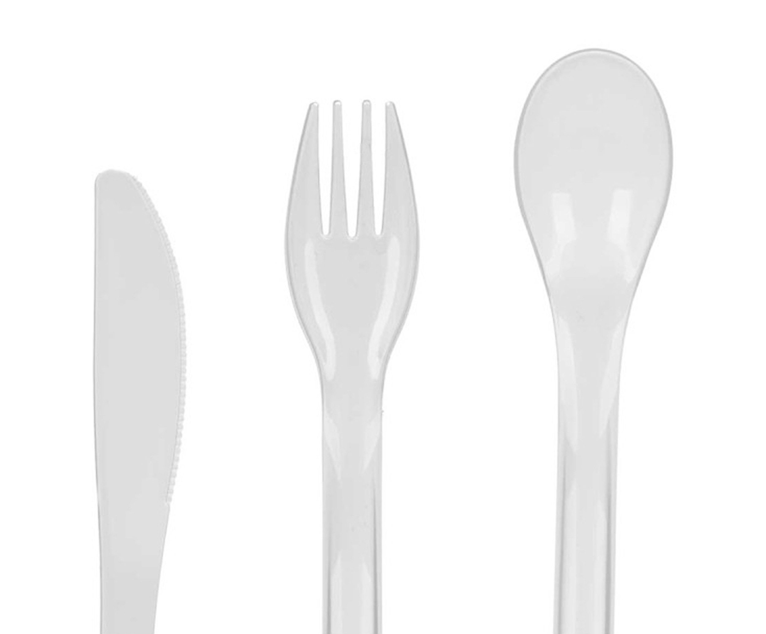 Leknes Besteck-Set REISEBESTECK SET 3-tlg. mit Transportbox To Go Messer Gabel Löffel 29, 1 Personen, Mehrweg Weiß Camping Besteck Reise