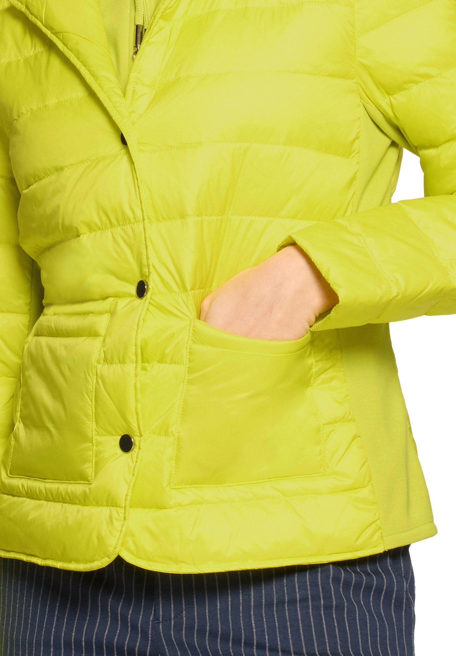 Cartoon Steppjacke Damen mit abnehmbarer Kapuze