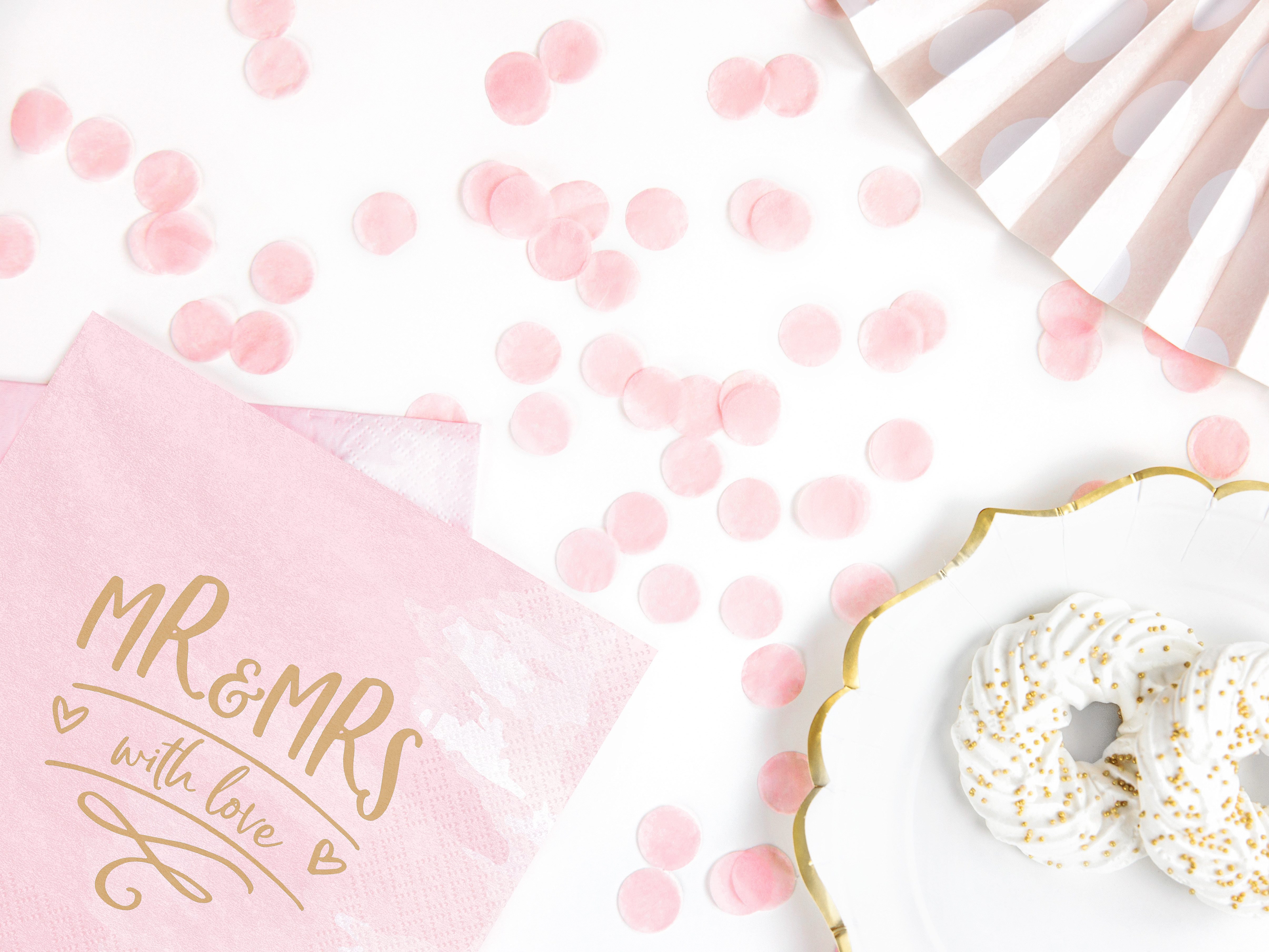 partydeco Konfetti Konfetti Kreise 15g Rosa