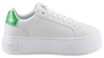 Calvin Klein Jeans BOLD PLATF LOW LACE LTH ML MET Plateausneaker mit modischem Farbakzent, Freizeitschuh, Halbschuh, Schnürschuh