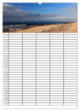 CALVENDO Wandkalender Familienplaner Dänemark (Premium, hochwertiger DIN A2 Wandkalender 2023, Kunstdruck in Hochglanz)