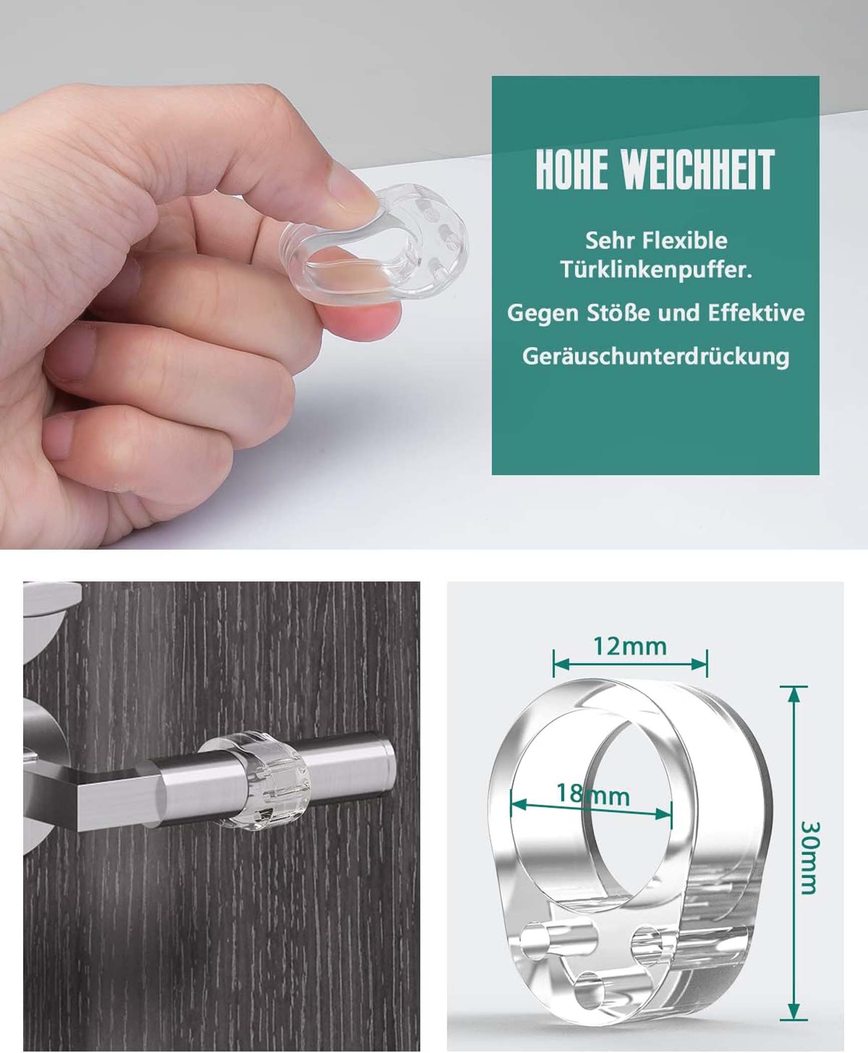 Coonoor Wandtürstopper Türklinkenpuffer, Twin Türgriffpuffer, Türstopper (1 günstig online kaufen