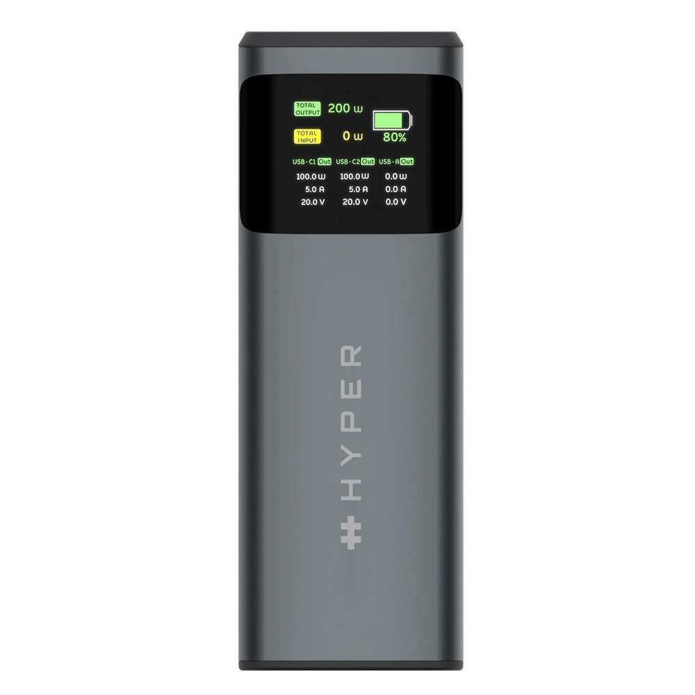 Hyper Targus HyperJuice Flex Powerbank 24.000 mAh 200W silber Powerbank