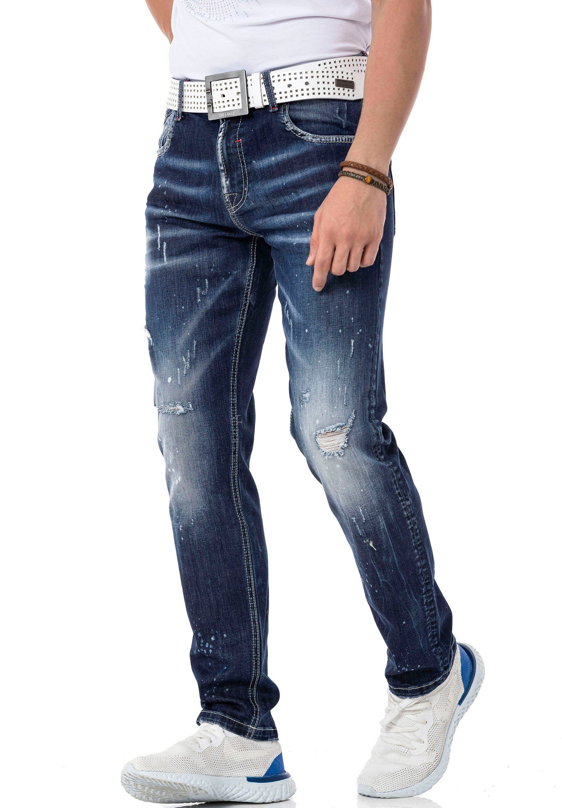 & Cipo Straight-Jeans Baxx
