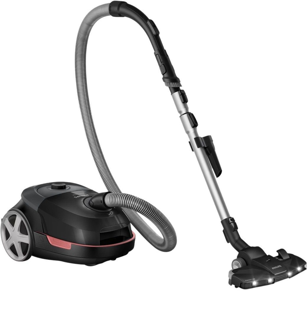 Philips Bodenstaubsauger 6000 series TriActive+ LED XD6142/12 Staubsauger Beutel HEPA, 900 W, Beutel, inkl. Tierhaarbürste