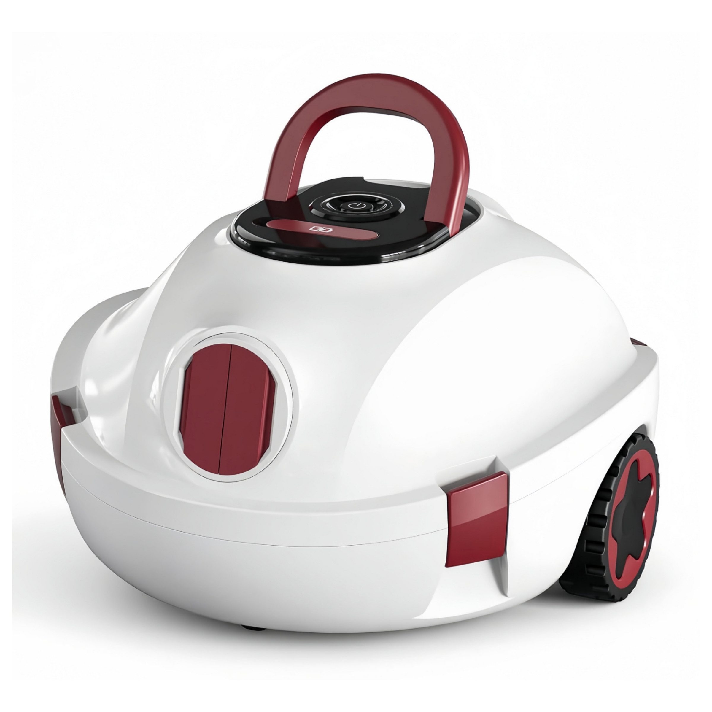 INSE Poolroboter P10 kabellos Auto-Schwimmbadreiniger bis 100m² Becken mit 2600mAh Akku, (Packung), 180μm Filter/flacher Boden max.15°/Schwimmarmband/Reinigungszubehör