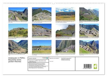 CALVENDO Wandkalender Inkabauten in PERU, Bauwerke eines großen Reiches (Premium, hochwertiger DIN A2 Wandkalender 2023, Kunstdruck in Hochglanz)