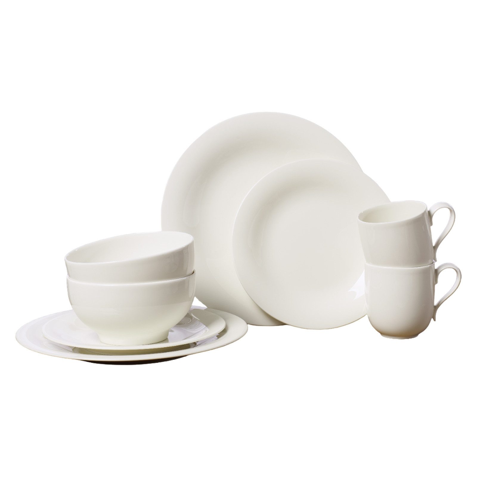 Villeroy & Boch Kombiservice New Cottage Basic Einsteiger-Set 8er Set (8-tlg), 2 Personen, Porzellan