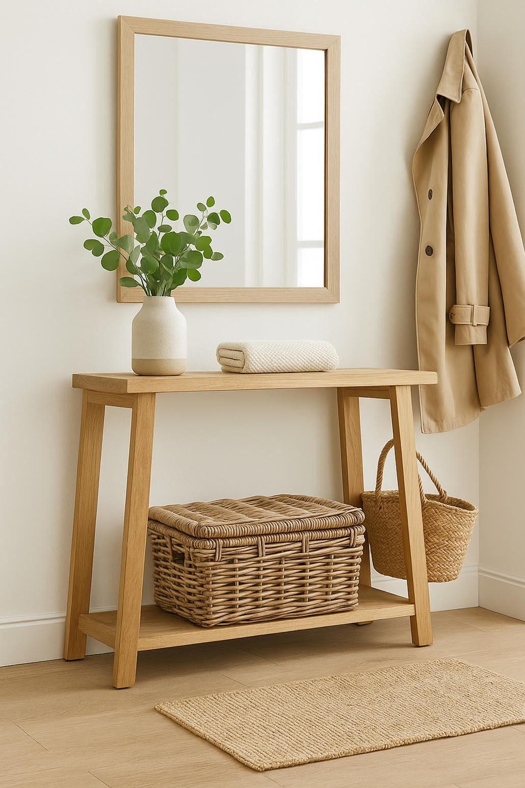 Kobolo Truhe Rattantruhe Kiste aus Rattan in kubu grey - klein (1 Stück, 1 St., mit Aufbewahrungsfach), Trucke mit Deckel