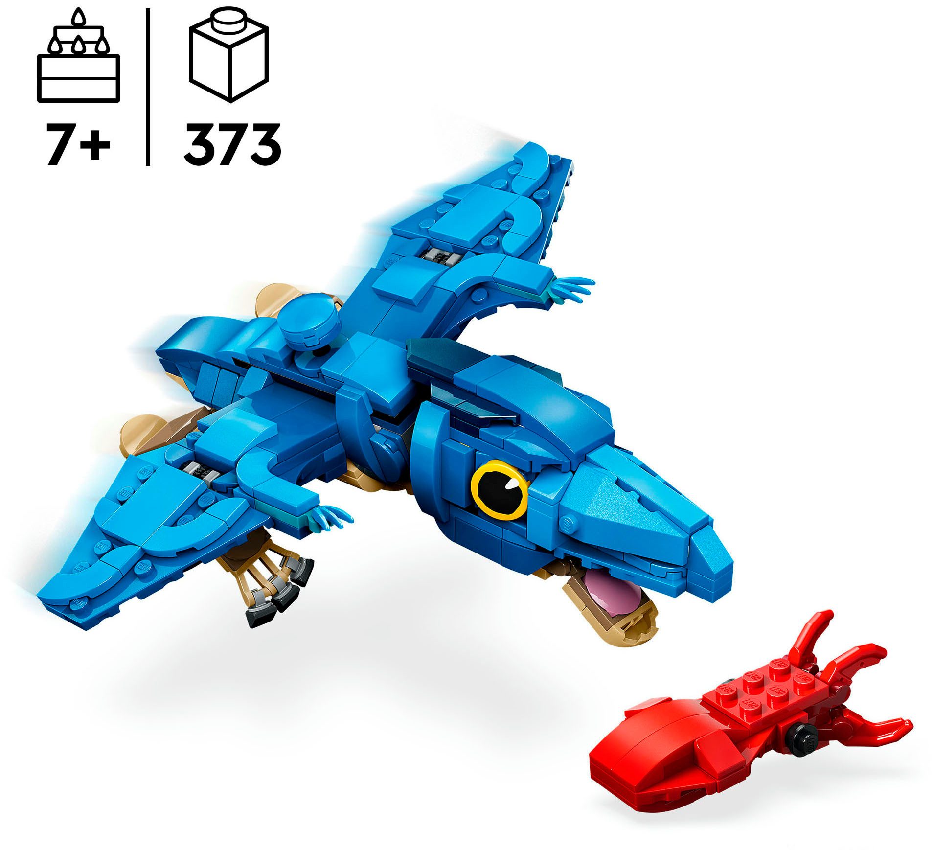 LEGO® Baby-Dinosaurier: Pteranodon (77977), LEGO Jurassic World Konstruktionsspielsteine, (373 St), Made in Europe