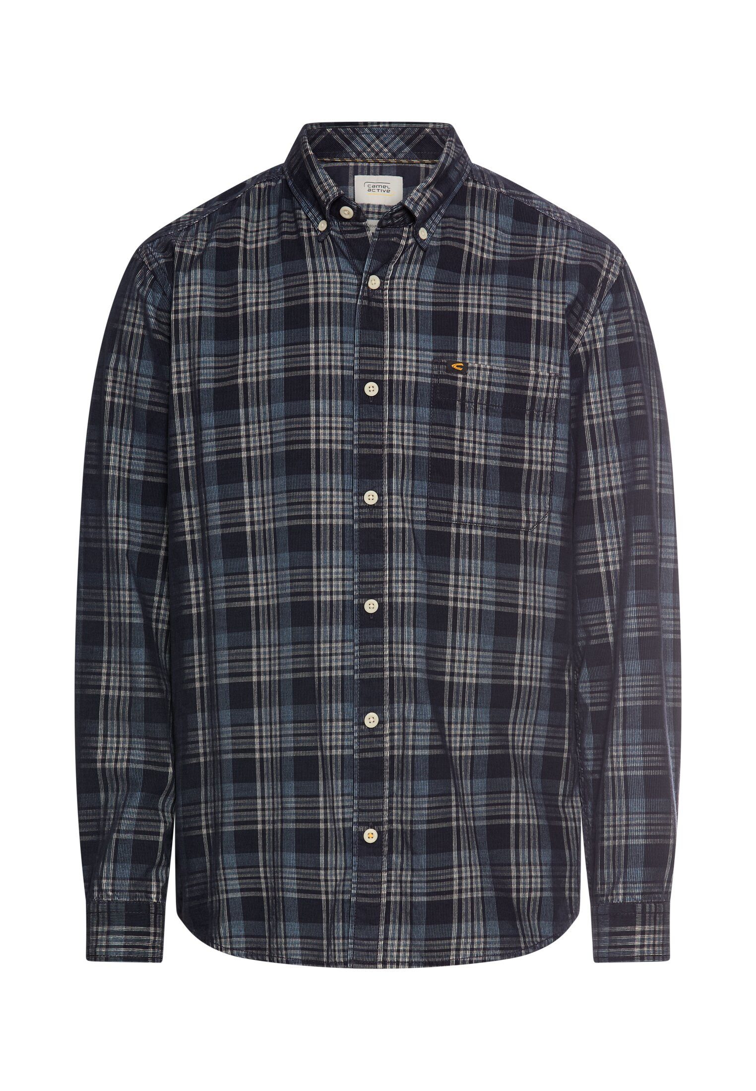 camel active Karohemd langarm, mit Button-Down-Kragen günstig online kaufen