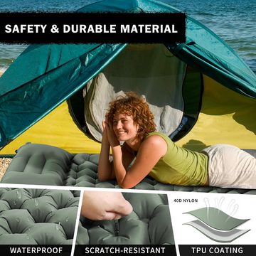 AKKEE Isomatte Selbstaufblasende Isomatte Ultraleicht Gästebett Isomatte Camping, Erschleißfest/Wasserabweisend/Reißfestigkeit
