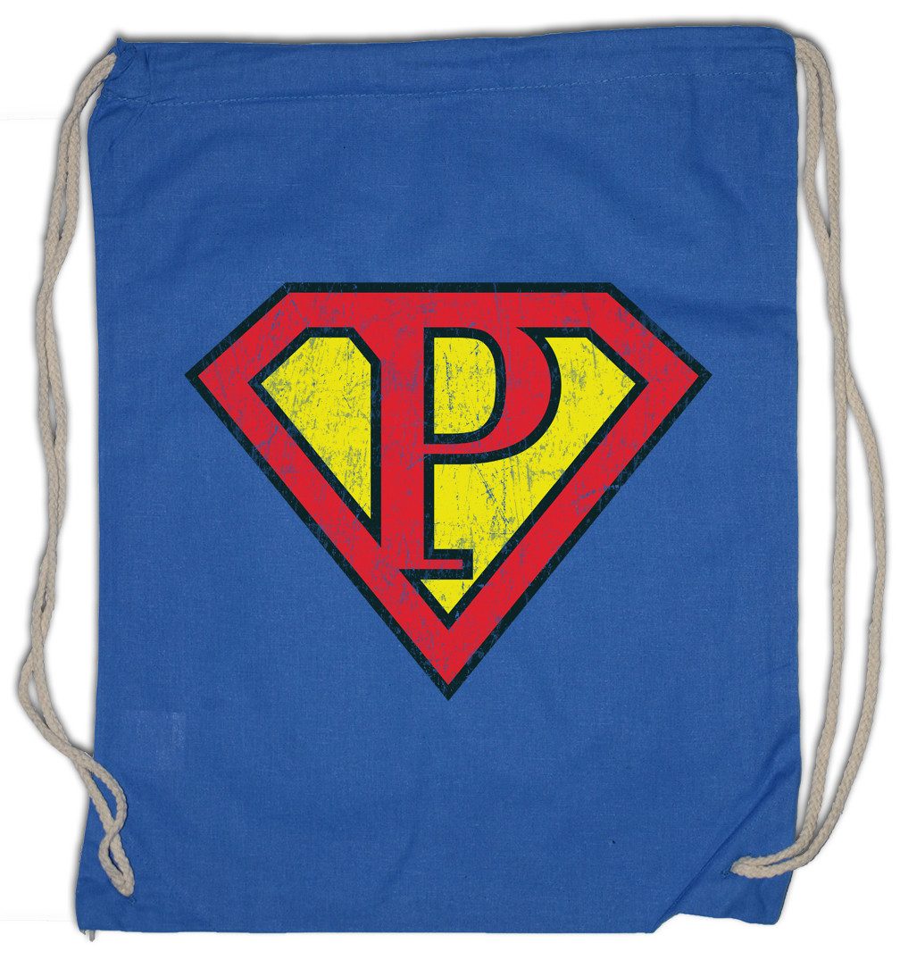 Turnbeutel Super P Turnbeutel Buchstabe Initialen Vorname Nachname Man Fasching