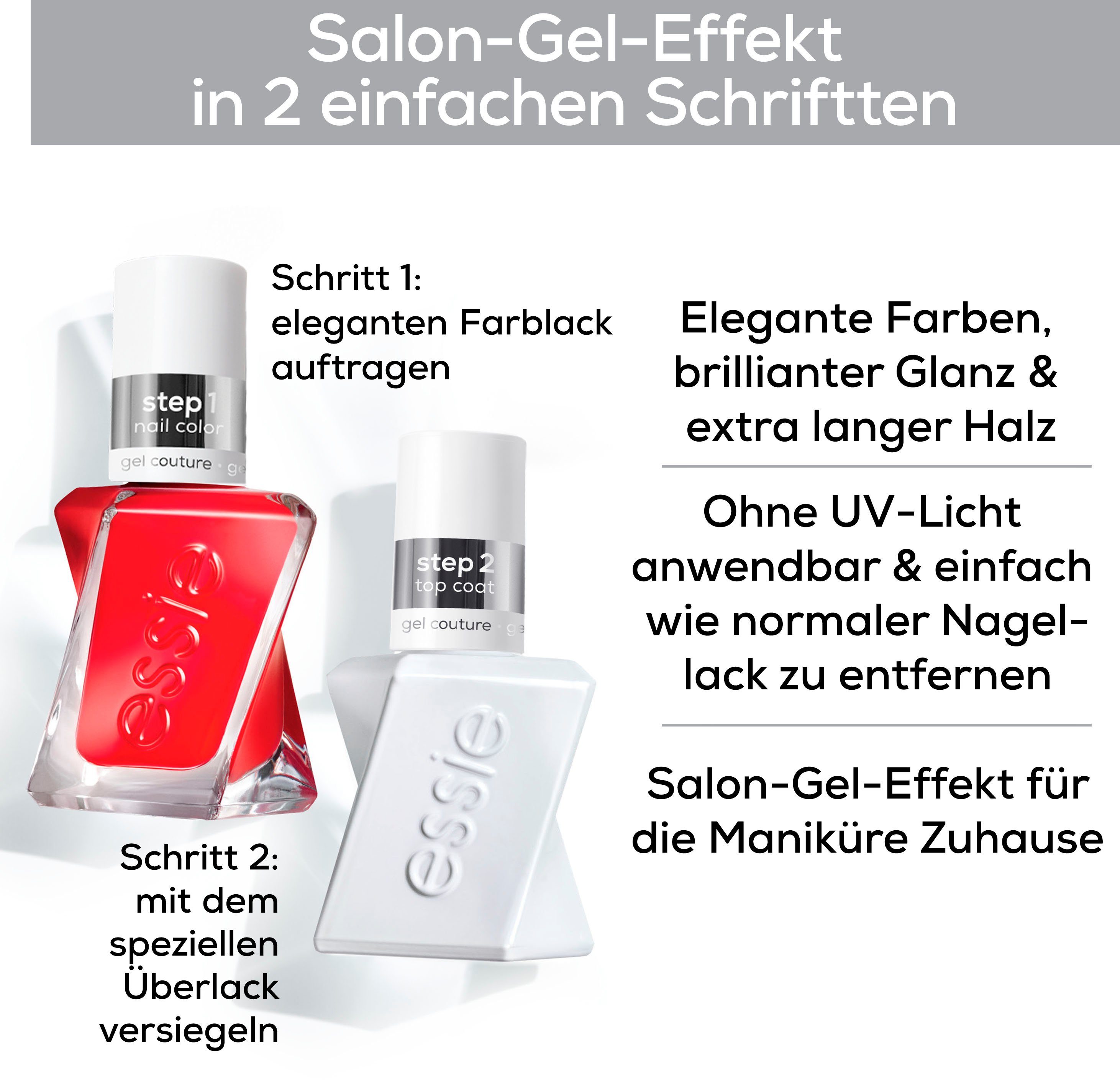 couture Routine Set essie Nagellack-Set Nagellack gel