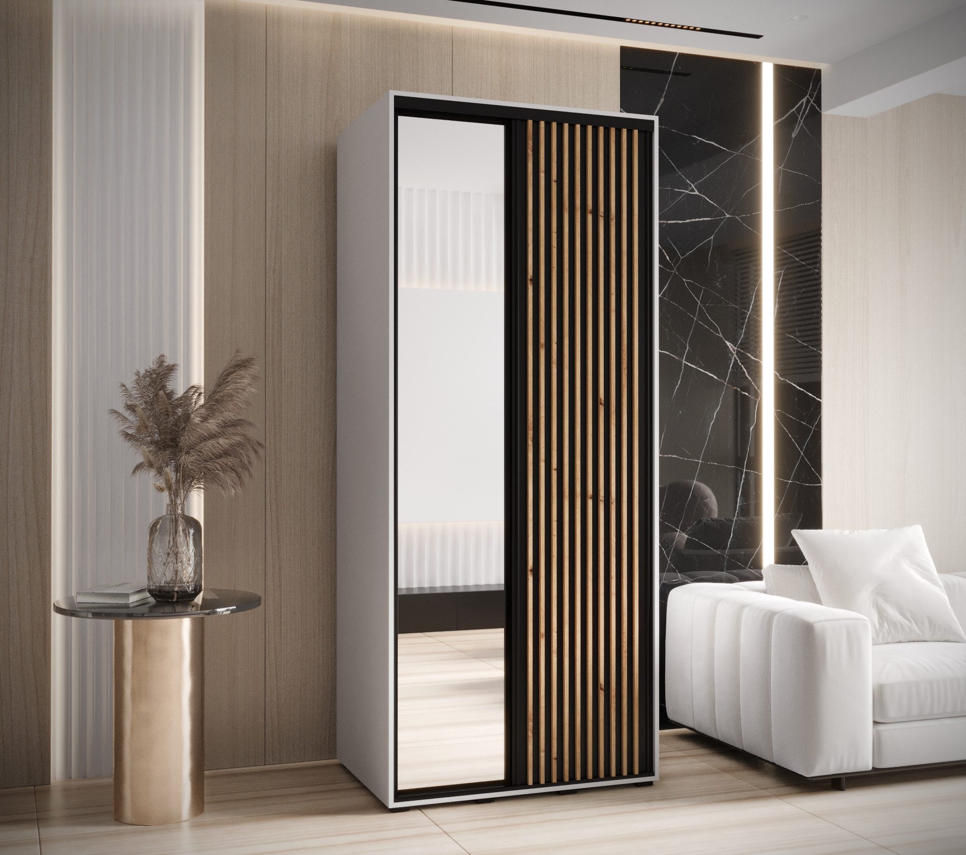 ABIKS MÖBEL Schwebetürenschrank SAPPORO 2 Schlafzimmerschrank günstig online kaufen