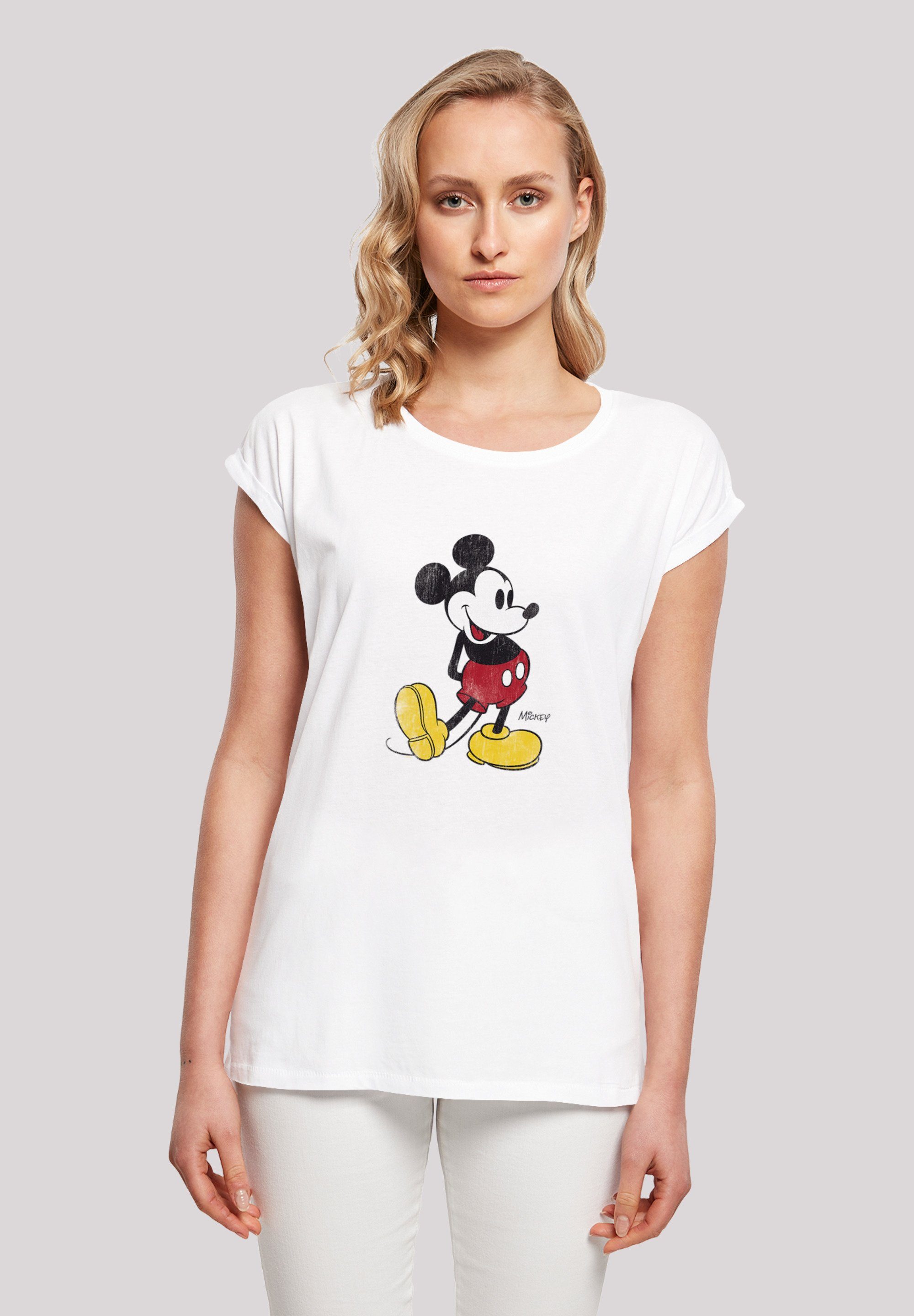 F4NT4STIC T-Shirt Disney Micky Maus Classic Damen,Premium  Merch,Regular-Fit,Kurze Ärmel,Bedruckt, Sehr weicher Baumwollstoff mit  hohem Tragekomfort