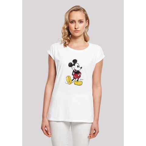 F4NT4STIC T-Shirt Disney Micky Maus Classic Damen,Premium Merch,Regular-Fit,Kurze Ärmel,Bedruckt