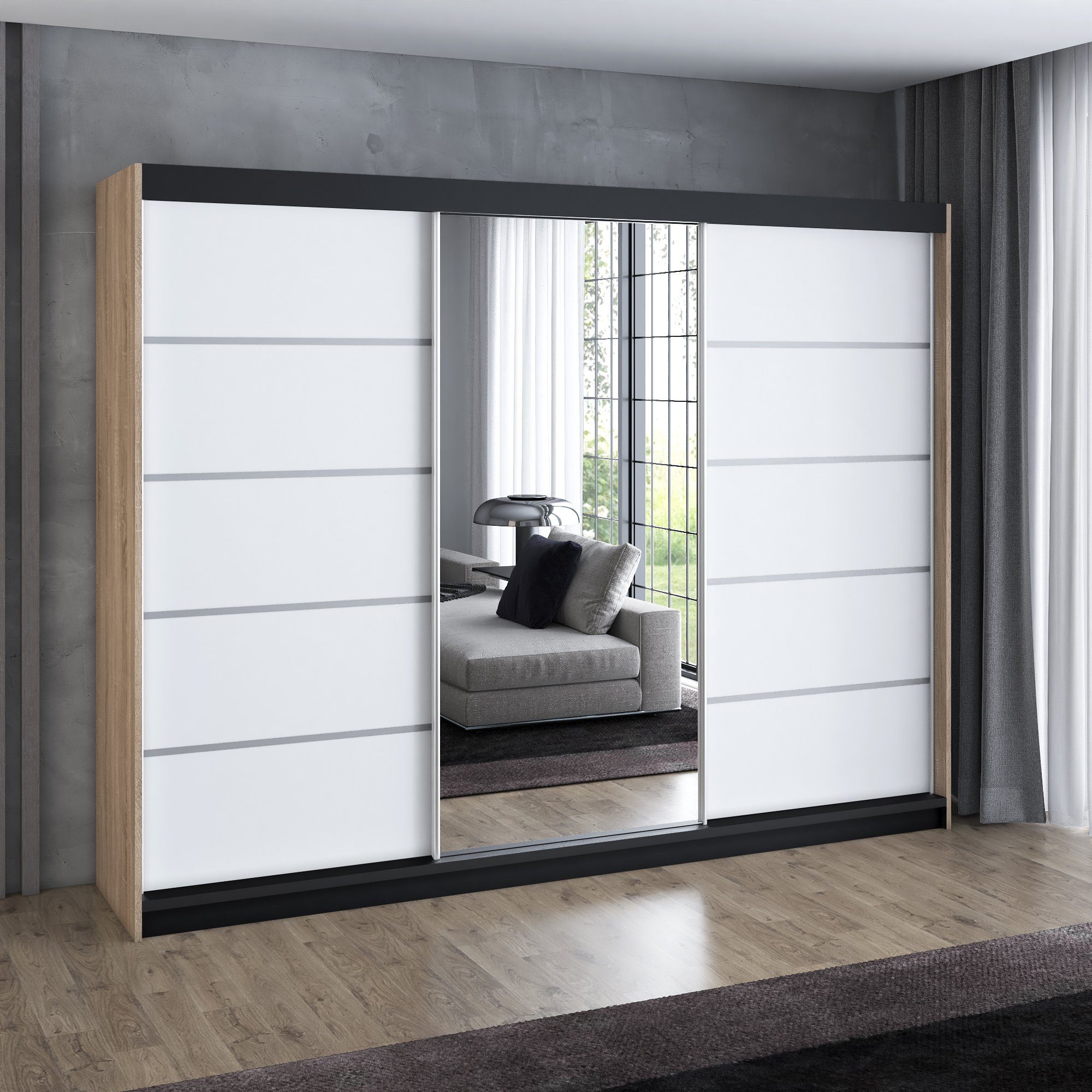 A&J MöbelLand GmbH Schwebetürenschrank VILANO 3 günstig online kaufen