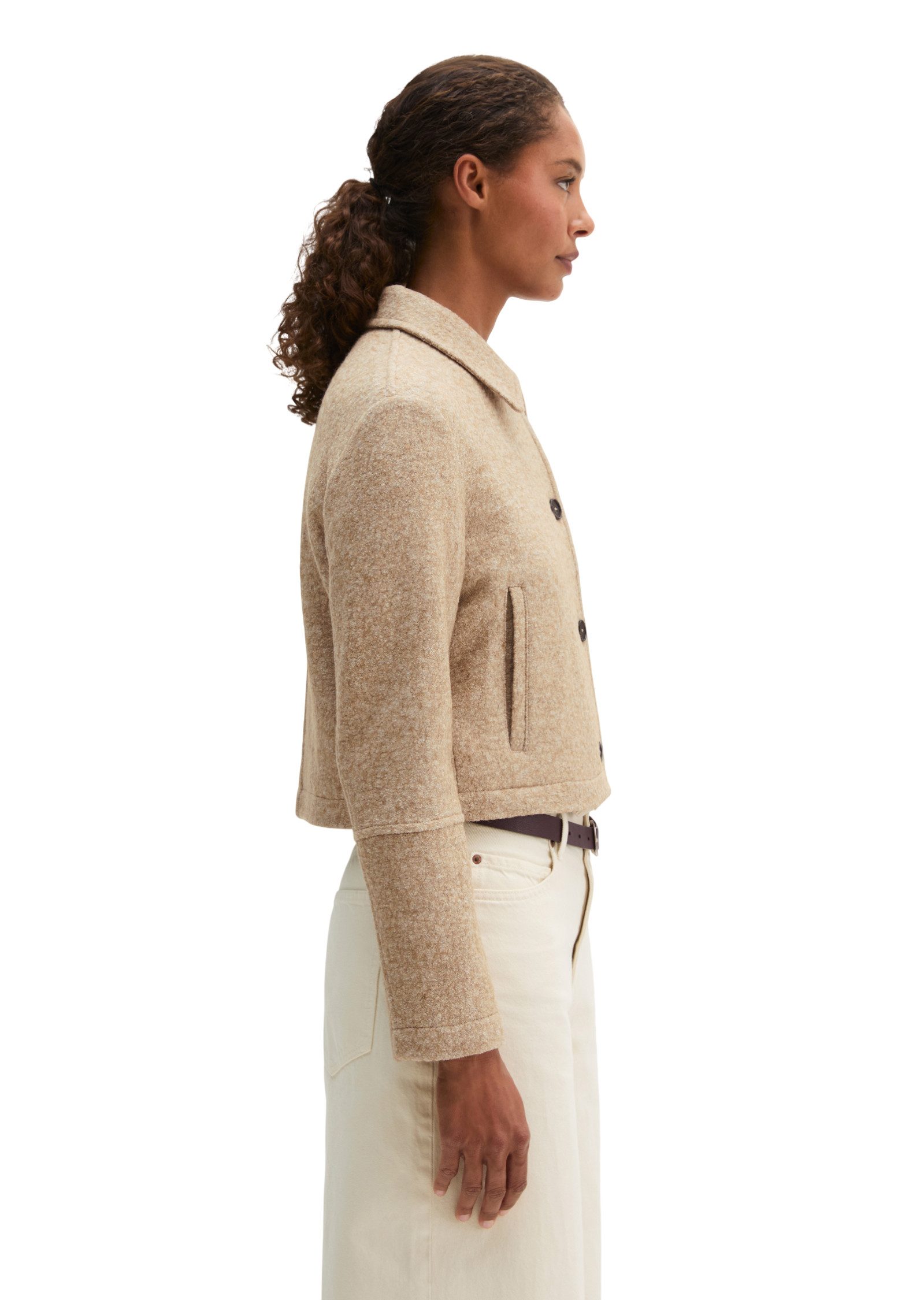 Marc O'Polo Kurzjacke aus Boiled Wool Melange – Bild 2 von 5