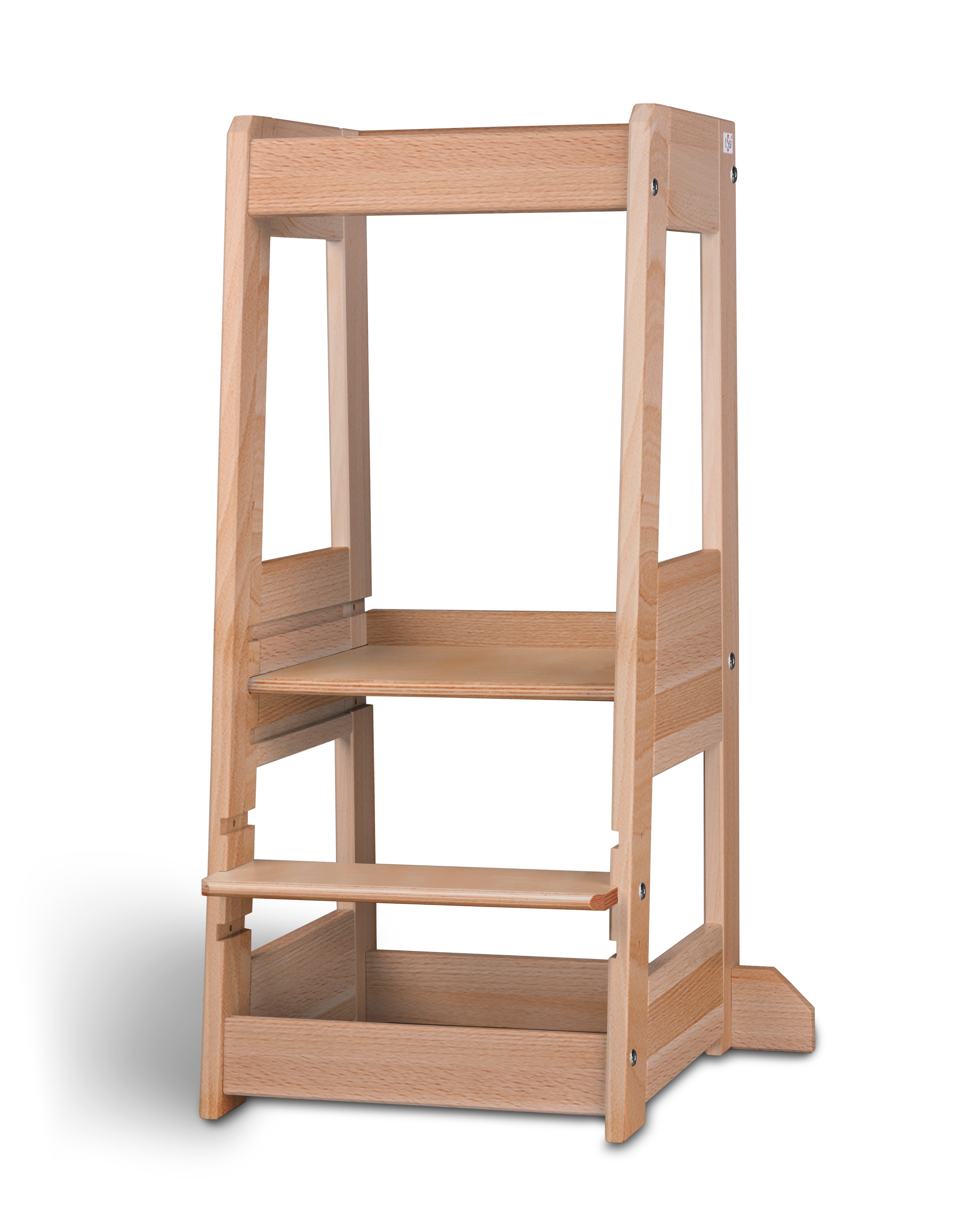 tiSsi® Hochstuhl Entdeckerturm / Lernturm FELIX mitwachsend Buche massiv günstig online kaufen