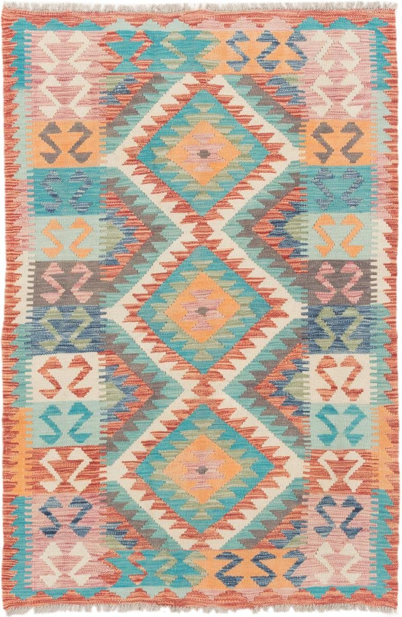 Orientteppich Kelim Afghan 111x168 Handgewebter Orientteppich, Nain Trading, rechteckig, Höhe: 3 mm