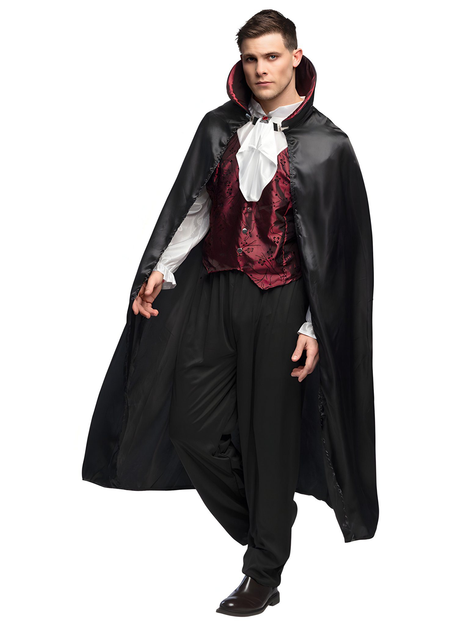 Metamorph Vampir-Kostüm Gothic Vampir Kostüm, Klassisches Blutsauger-Kostüm für stilvolle Grusel-Mottos