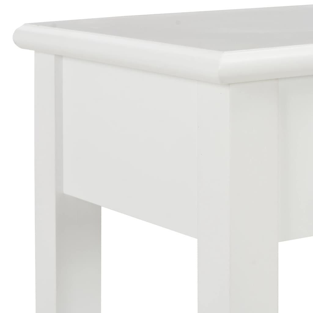 furnicato Beistelltisch Konsolentisch Weiß x cm x Holz 80 35 110 (1-St)