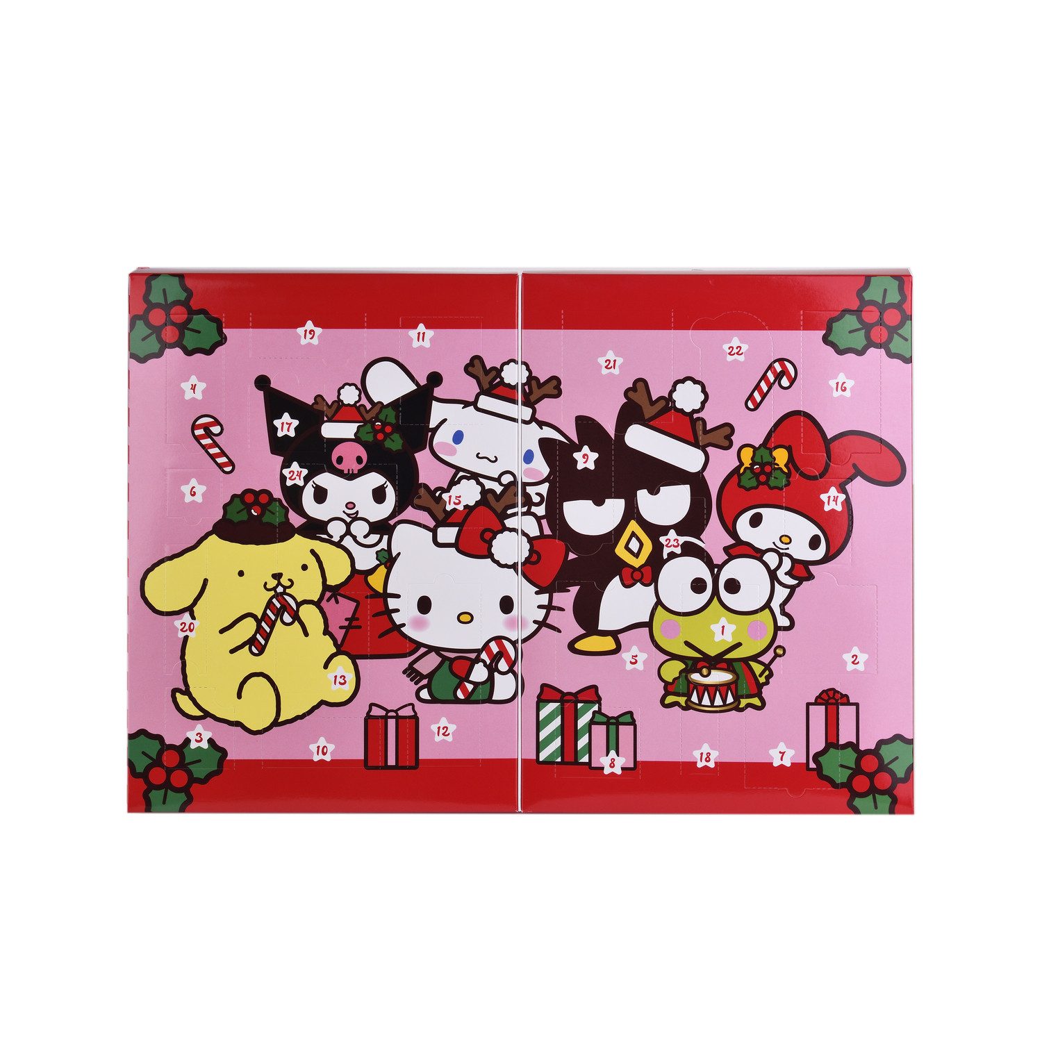 HF Home Flair Adventskalender 1x Hello Kitty & Friends Adventskalender (1-tlg), Offizieller Sanrio Weihnachtskalender mit 24 exklusiven Überraschungen