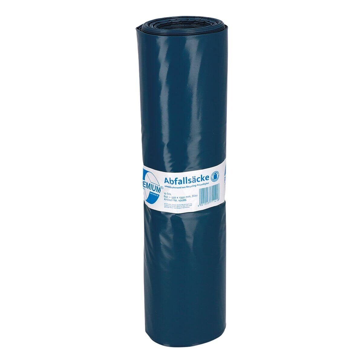 Deiss Müllbeutel PREMIUM® Typ 80, reißfest, 240 Liter, 10 Stück/Rolle, blau