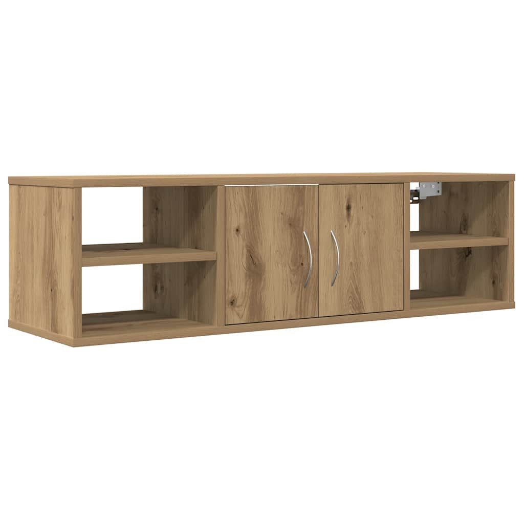 vidaXL Regal Wandschrank Artisan-Eiche 101x30x29 cm Holzwerkstoff, 1-tlg.