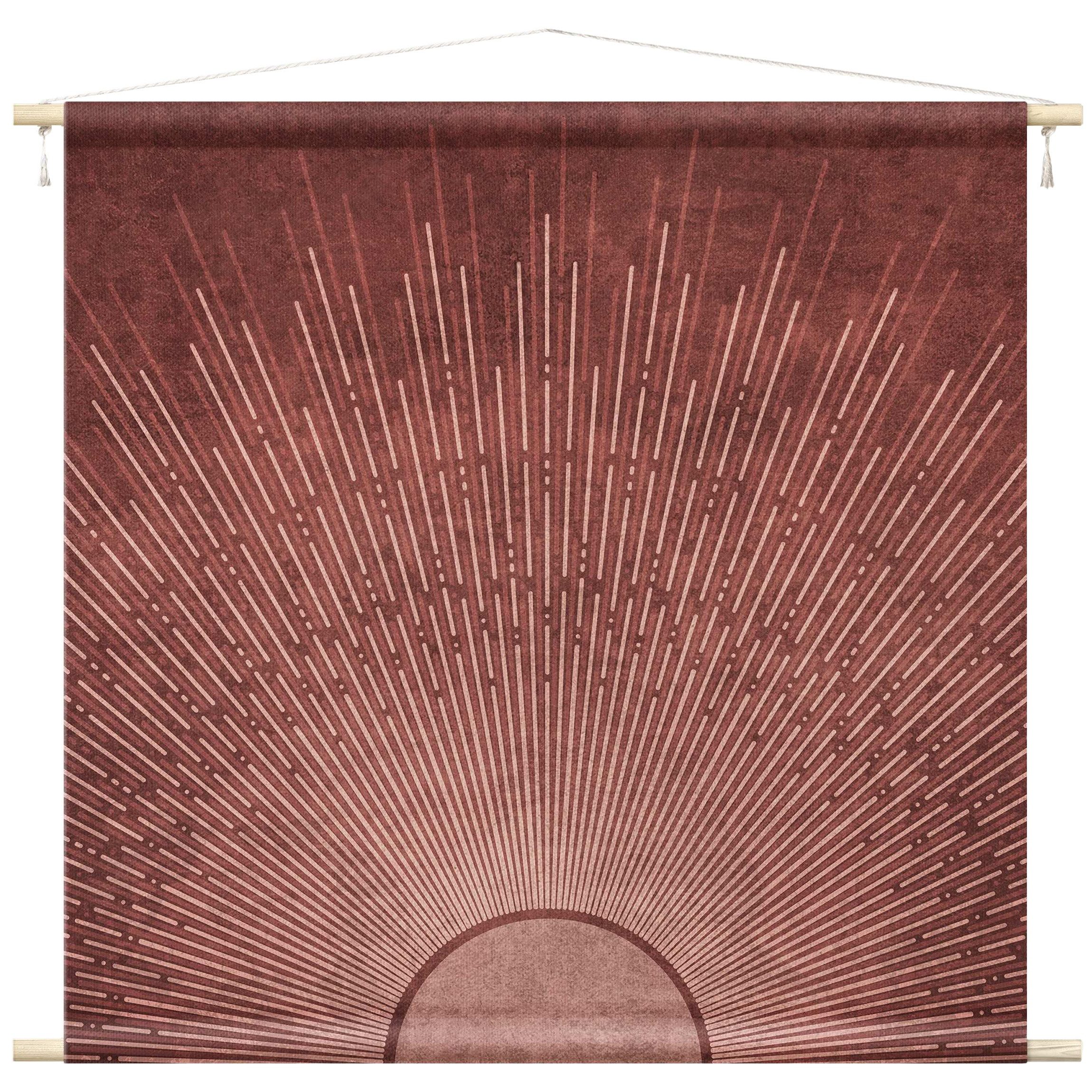 Wandteppich modern Boho Vintage Spirituell braun