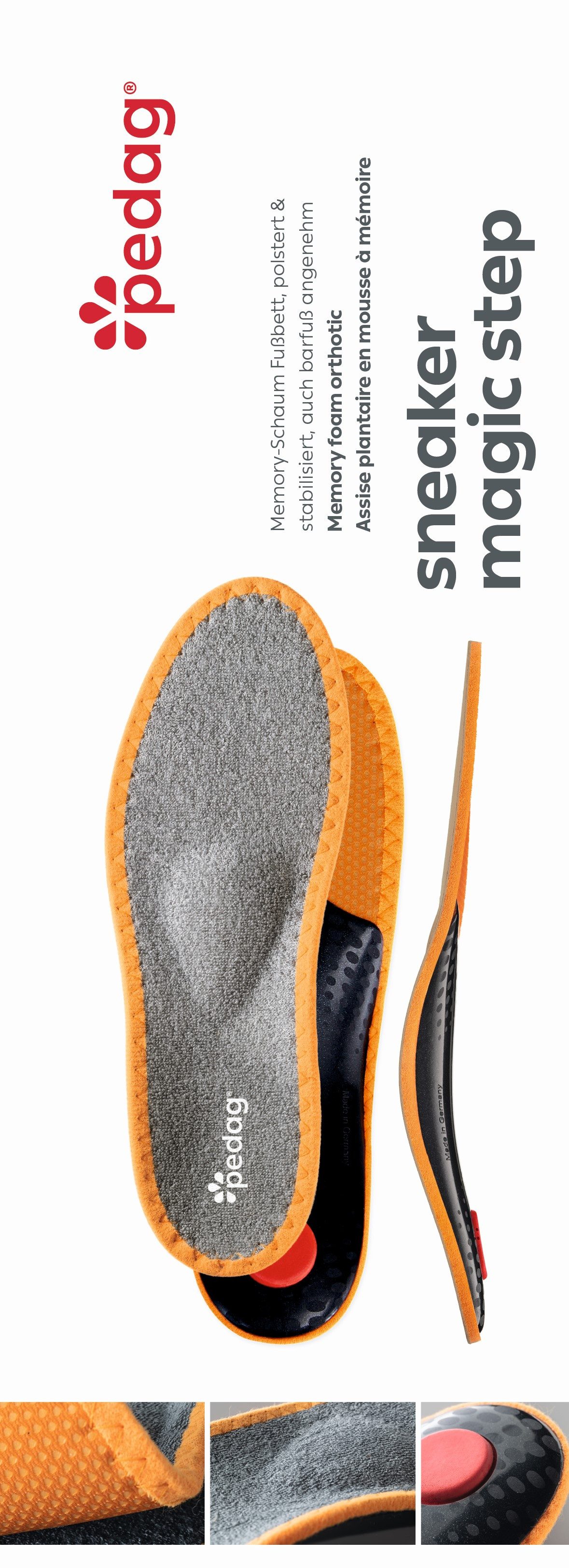 Pedag Fußbetteinlage Sneaker Magic Step - Memory Foam Barfuß-Sohle – Bild 3 von 4