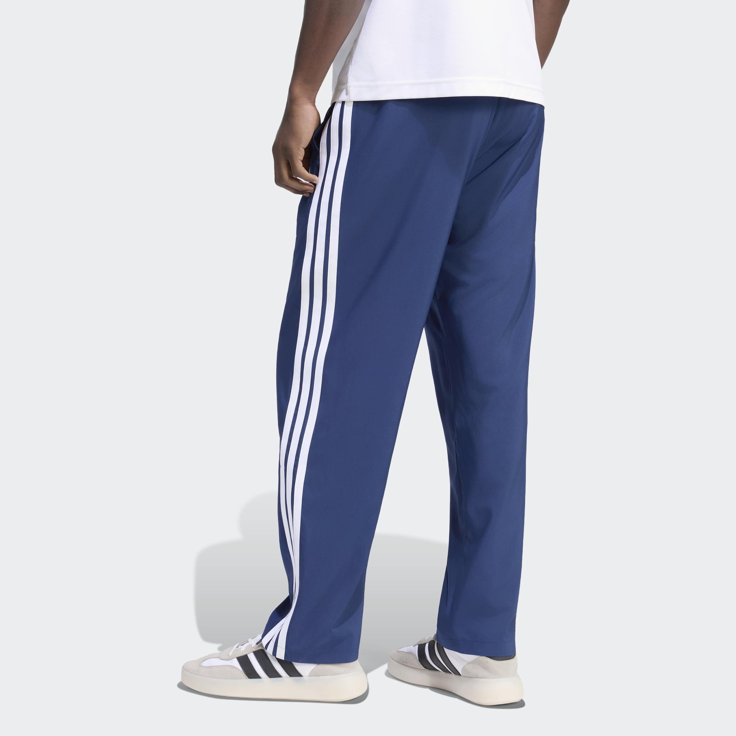 adidas Sportswear Sporthose ESSENTIALS 3-STREIFEN STANFORD LITE WOVEN TAPERED OPEN HEM