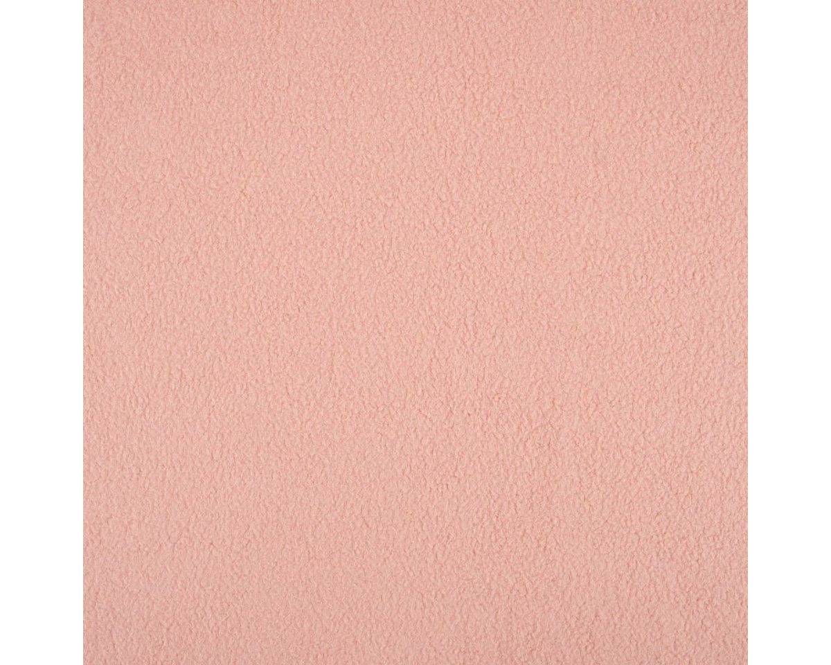 Thumbnail - SCHÖNER LEBEN. Stoff Sweatstoff Sherpa Fleece dünn einfarbig rosa 1,50m Breite, allergikergeeignet