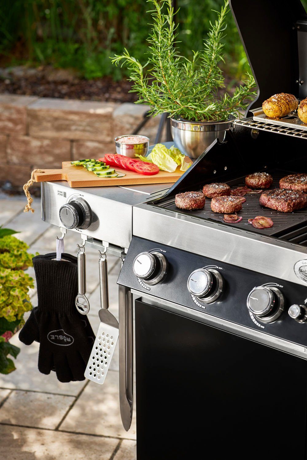 RÖSLE Grillhandschuhe Premium, 25240, atmungsaktiv, temperaturbeständig günstig online kaufen