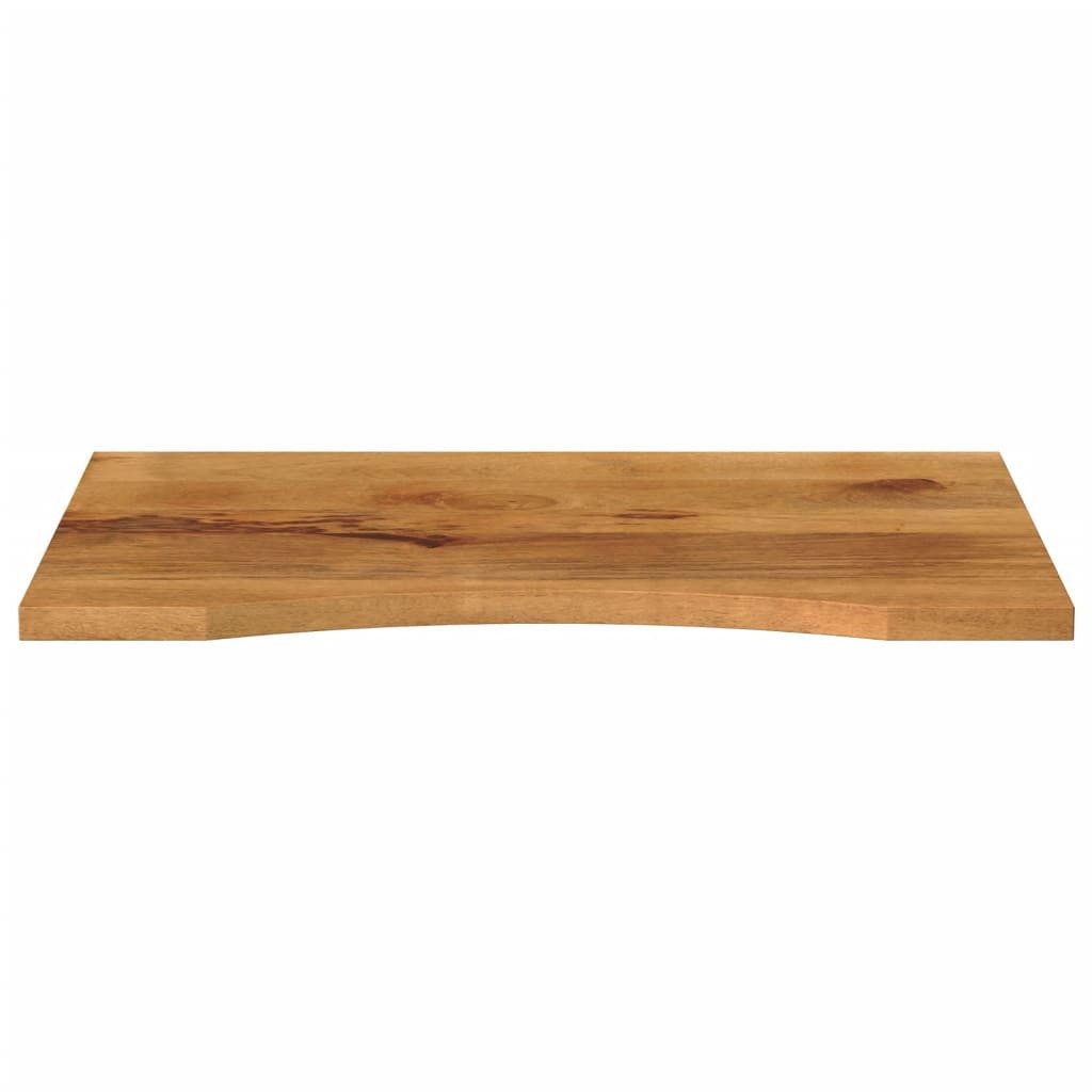 vidaXL Tischplatte Schreibtischplatte mit Aussparung 90x50x2,5 cm Massivholz