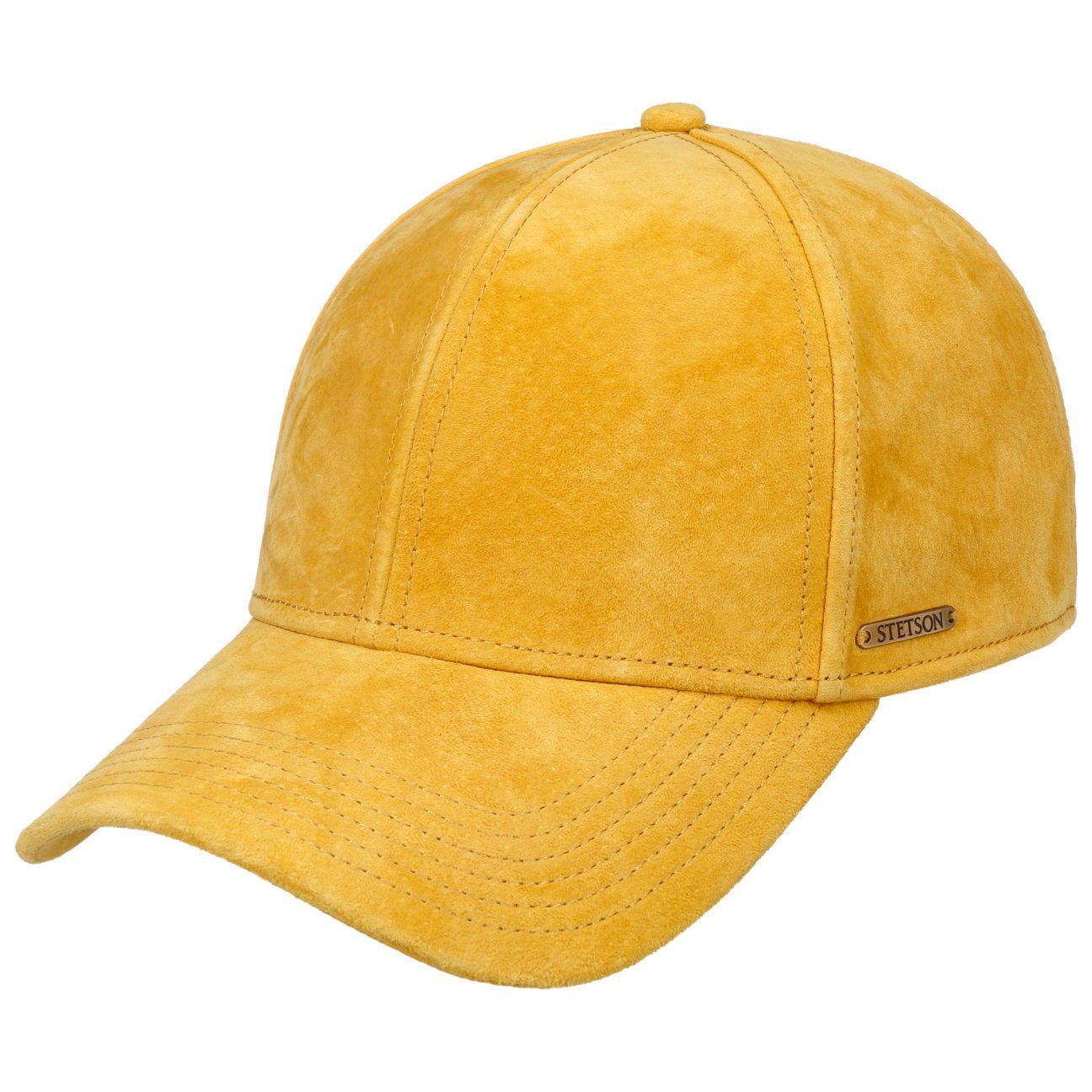 Stetson Baseball Cap (1-St) Basecap Metallschnalle gelb