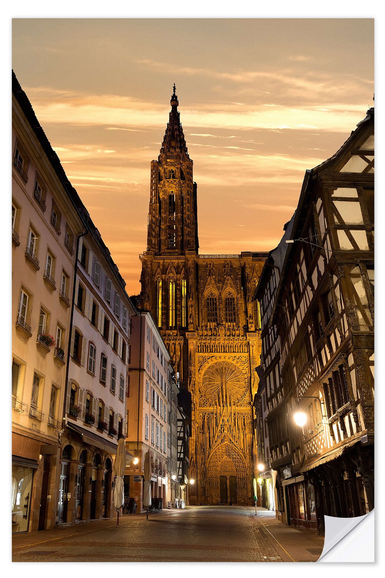 Posterlounge Wandfolie Editors Choice, Kathedrale Notre-Dame de Strasbourg, Fotografie
